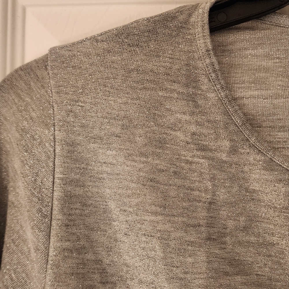 PQ X Herbert Twins Elisha Long sleeve top in silver size XS/S - Picture 5 of 12